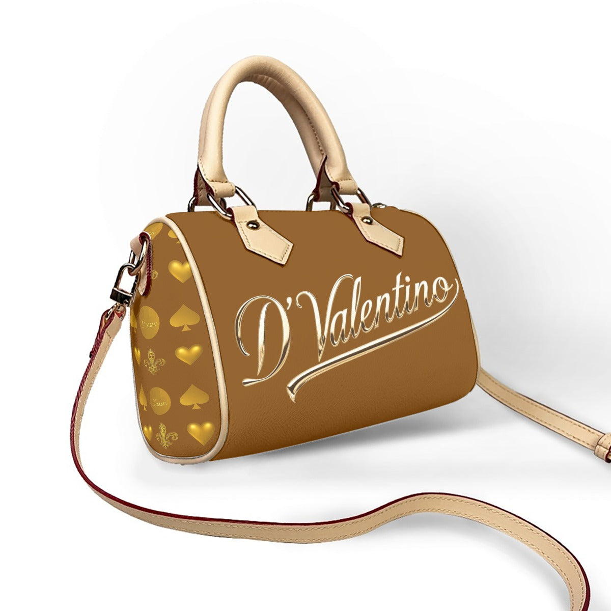 Classic Barrel-Shaped PU Leather Handbag