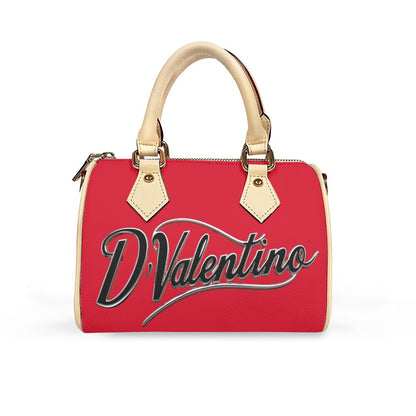 Classic Barrel-Shaped PU Leather Handbag