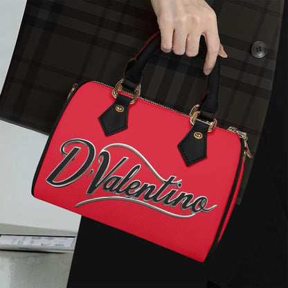 Classic Barrel-Shaped PU Leather Handbag