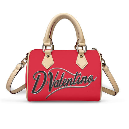 Classic Barrel-Shaped PU Leather Handbag