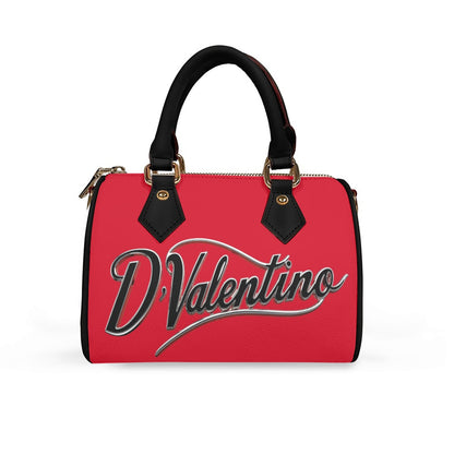 Classic Barrel-Shaped PU Leather Handbag