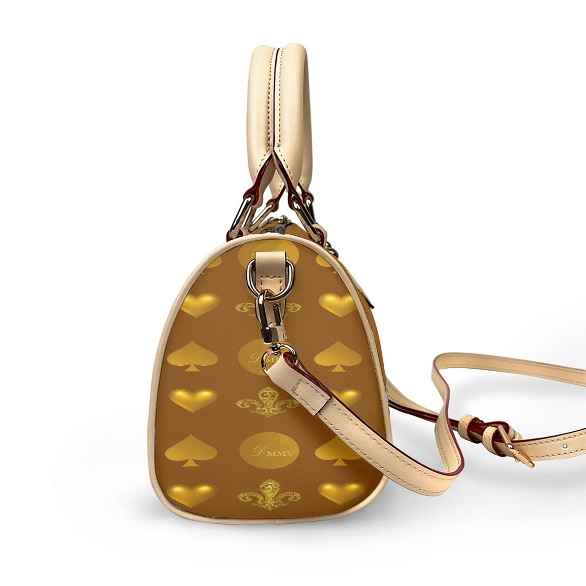 Classic Barrel-Shaped PU Leather Handbag